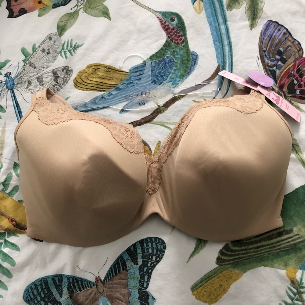 Cacique Lane Bryant Balconette Bra 40G NWT Beige
